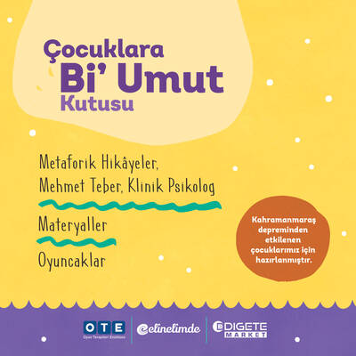 Çocuklara Bi' KUTU UMUT Etkinlik Seti