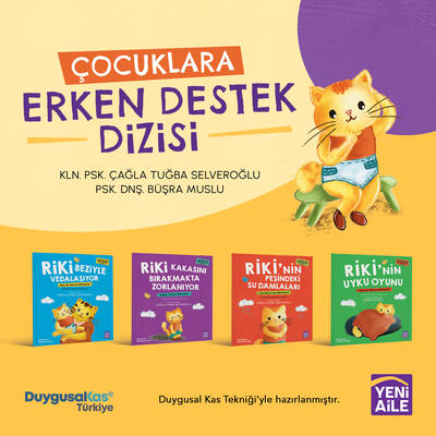 Çocuklara Erken Destek Serisi (4 Terapötik hikâye ve etkinlikler seti) Kln. Psk. Çağla Tuğba Selveroğlu + Psk. Dnş. Büşra Muslu 