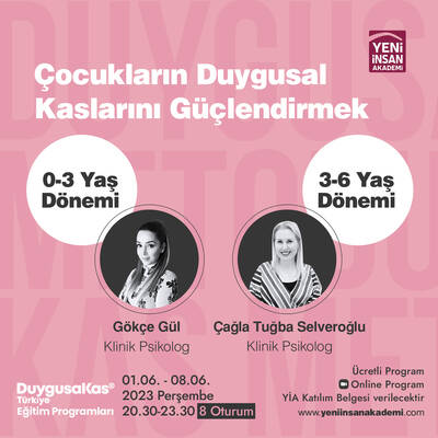 Çocukların Duygusal Kas'larını Güçlendirmek, Duygusal Kas Atölyeleri (8 Oturum)