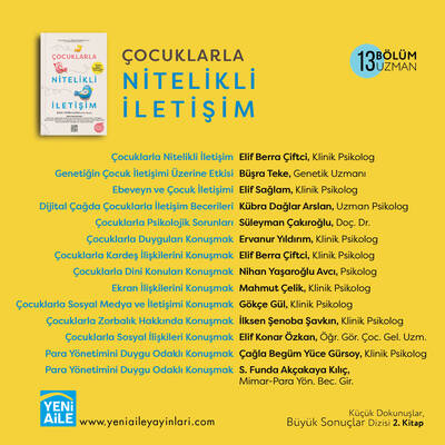 Çocuklarla Nitelikli İletişim, Editör: Elif Berra Çiftci, Klinik Psikolog