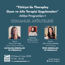 Yeni İnsan Akademi - Davranış, Öfke Sorunları ve Theraplay “YİA Uzmanlık Atölyeleri Programı
