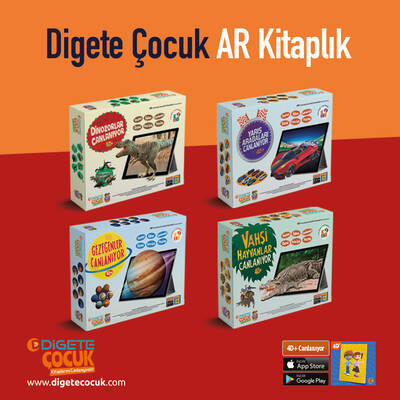 Digete Çocuk Kitaplığı, 4 Kutulu Set 