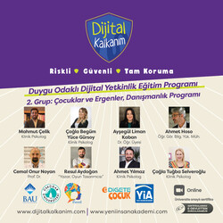  2.Grup: Dijital Kalkanım Duygu Odaklı Dijital Yetkinlik Eğitim Programı- Çocuklar ve Ergenler, Danışmanlık Eğitimi (Ekim 2025'te açılacaktır.) - Thumbnail