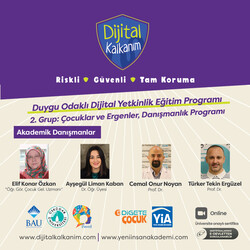  2.Grup: Dijital Kalkanım Duygu Odaklı Dijital Yetkinlik Eğitim Programı- Çocuklar ve Ergenler, Danışmanlık Eğitimi (Ekim 2025'te açılacaktır.) - Thumbnail