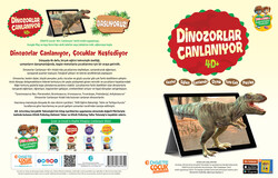 DİNOZORLAR CANLANIYOR KUTULU SET (Canlanan Kitap + Ahşap Canlanan Ahşap Yapboz TREX 4D+ AR Mobil Uygulama) - Thumbnail
