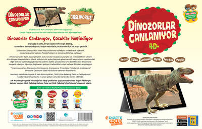 DİNOZORLAR CANLANIYOR KUTULU SET (Canlanan Kitap + Ahşap Canlanan Ahşap Yapboz TREX 4D+ AR Mobil Uygulama)