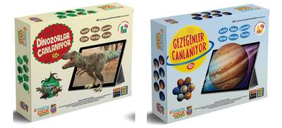 Dinozorlar ve Gezegenler Canlanıyor, 2 Kutulu Set 