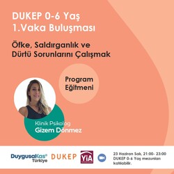 DUKEP Vaka Buluşmaları, 0-6 Yaş (Öfke, Dürtü ve Saldırganlık Problemlerini Çalışmak), Yayın ve Atölye - Thumbnail