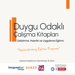 Yeni İnsan Akademi - Duygu Odaklı Çalışma Kitapları Hazırlama Eğitim Programı (Mart-Nisan 2026) Ocak 2026'da ilan edilecektir. Yeni İnsan Akademi - Duygu Odaklı Çalışma Kitapları Hazırlama Eğitim Programı (Mart-Nisan 2026) Ocak 2026'da ilan edilecektir.