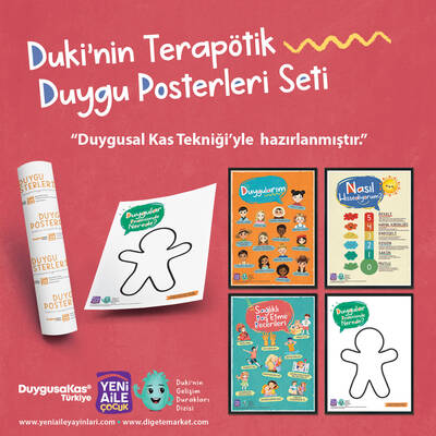 Duki'nin Terapötik Duygu Posterleri Seti + Yenikapı Duygusal Farkındalık Kartları Seti (Kln. Psk. Çağla Tuğba Selveroğlu) 
