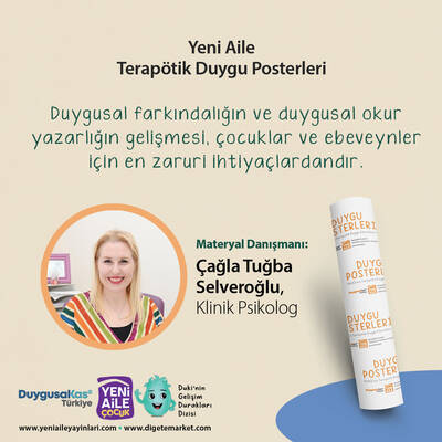 Duki'nin Terapötik Duygu Posterleri Seti + Yenikapı Duygusal Farkındalık Kartları Seti (Kln. Psk. Çağla Tuğba Selveroğlu) 