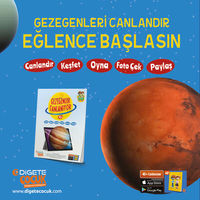 Gezegenler Canlanıyor 4D+ Kitap (7 Gezegen+ Canlanan Kitap + AR Mobil Uygulama)