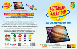 GEZEGENLER CANLANIYOR KUTULU SET (Canlanan Kitap + Ahşap Canlanan Ahşap Yapboz SATÜRN 4D+ AR Mobil Uygulama) - Thumbnail