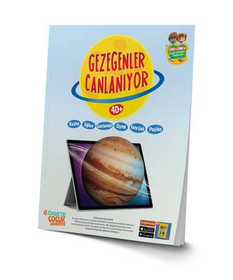 GEZEGENLER CANLANIYOR KUTULU SET (Canlanan Kitap + Ahşap Canlanan Ahşap Yapboz SATÜRN 4D+ AR Mobil Uygulama)