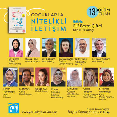 Küçük Dokunuşlar Büyük Sonuçlar Dizisi (2 Kitap ve Söyleşi Seti): Editör:Elif Berra Çiftci Beyhan, Klinik Psikolog (Hazırlık aşamasında)