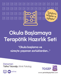 Yeni Aile Çocuk Yayınları - Okula Başlamaya Terapötik Hazırlık Seti (Terapötik Hikaye, Etkinlik, Söyleşi) Danışman: Talha Tolunalp, Klinik Psikolog- Hazırlık Aşamasında