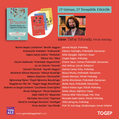 TOGEP Terapötik Etkinlik Kartları ve Uygulama Kitabı Seti, Editör: Klinik Psikolog Talha Tolunalp