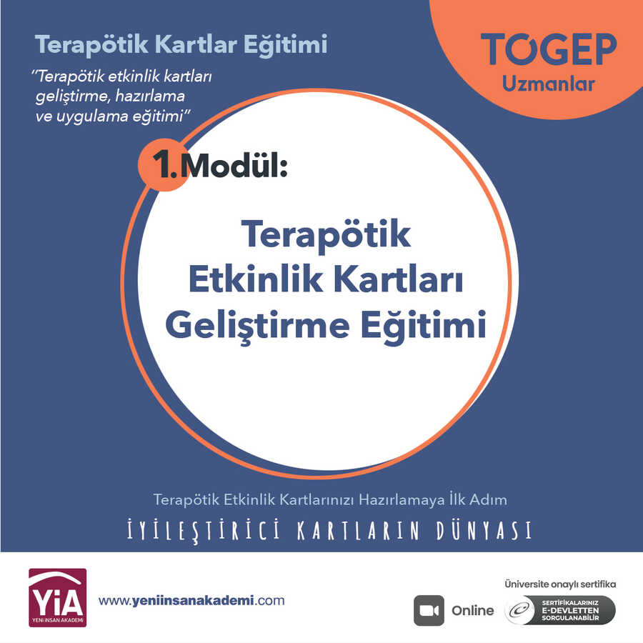 Togep "terapötik Etkinlik Kartları Geliştirme Eğitim Programı, 1.modül“ İyileştirici Kartların Dünyası