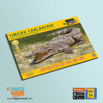 Vahşi Hayvanlar Canlanıyor 4D+ Kitap (7 Dinozor+ Canlanan Kitap + AR Mobil Uygulama)