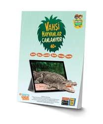 Vahşi Hayvanlar Canlanıyor Kitabı (Kitap+Uygulama+Dijital Oyun) - Thumbnail