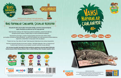 VAHŞİ HAYVANLAR CANLANIYOR (Canlanan Kitap + Ahşap Canlanan Ahşap Yapboz TİMSAH 4D+ AR Mobil Uygulama)