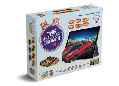 Yarış Arabaları Canlanıyor 4D+ Kitap (7 Yarış Arabası+ Canlanan Kitap + AR Mobil Uygulama)