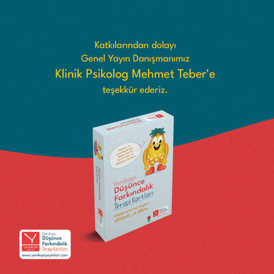 Düşünce Farkındalık Kartları Seti + Kitap söyleşi hediyeli (Danışman: Dr. Mehmet Teber)